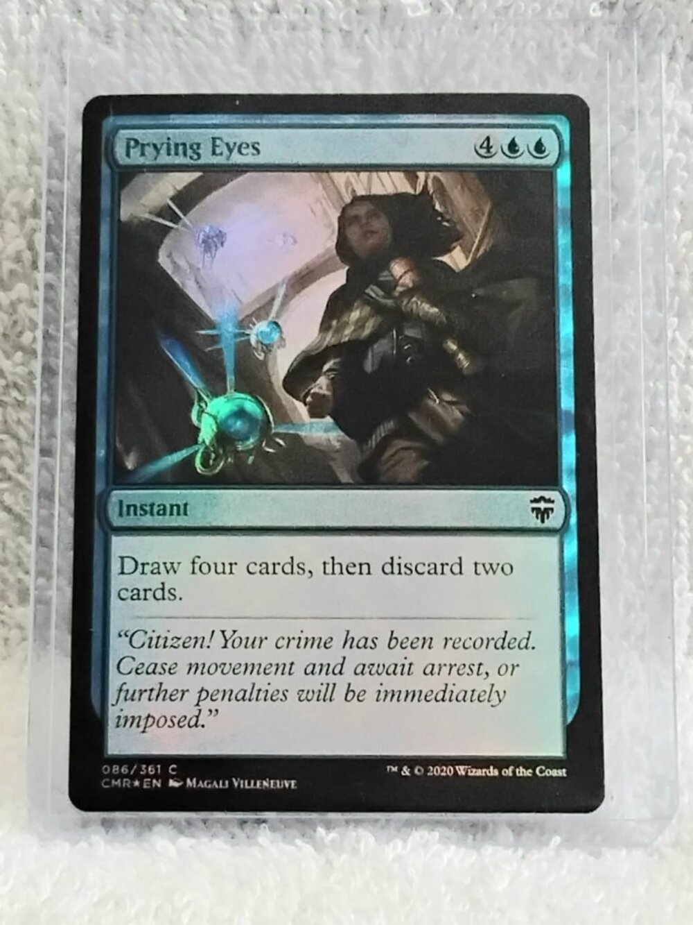 5/$20 Mint 2020 MTG Prying Eyes C Foil Card 086/361 Deckmaster!!